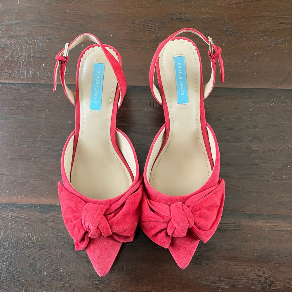 Draper James Red Bow Heels